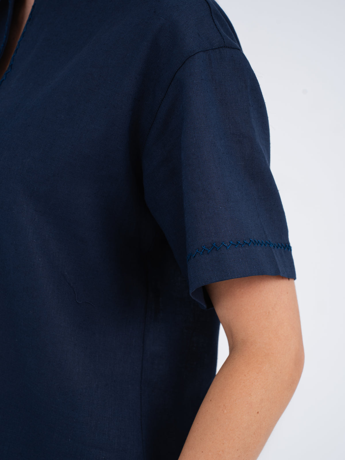 Mason Hand-Embroidered Linen Shirt