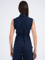 Sienna Wrap Linen Vest