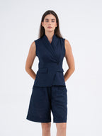 Sienna Wrap Linen Vest