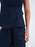 Sienna Wrap Linen Vest