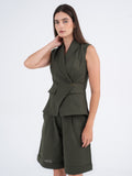 Sienna Wrap Linen Vest