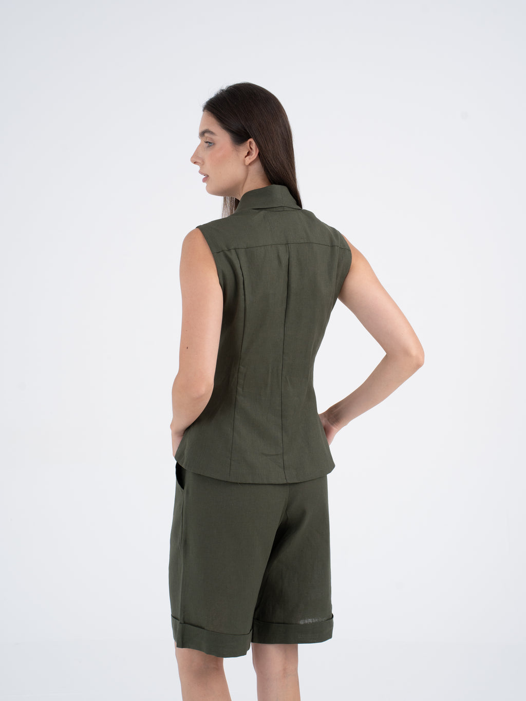 Sienna Wrap Linen Vest
