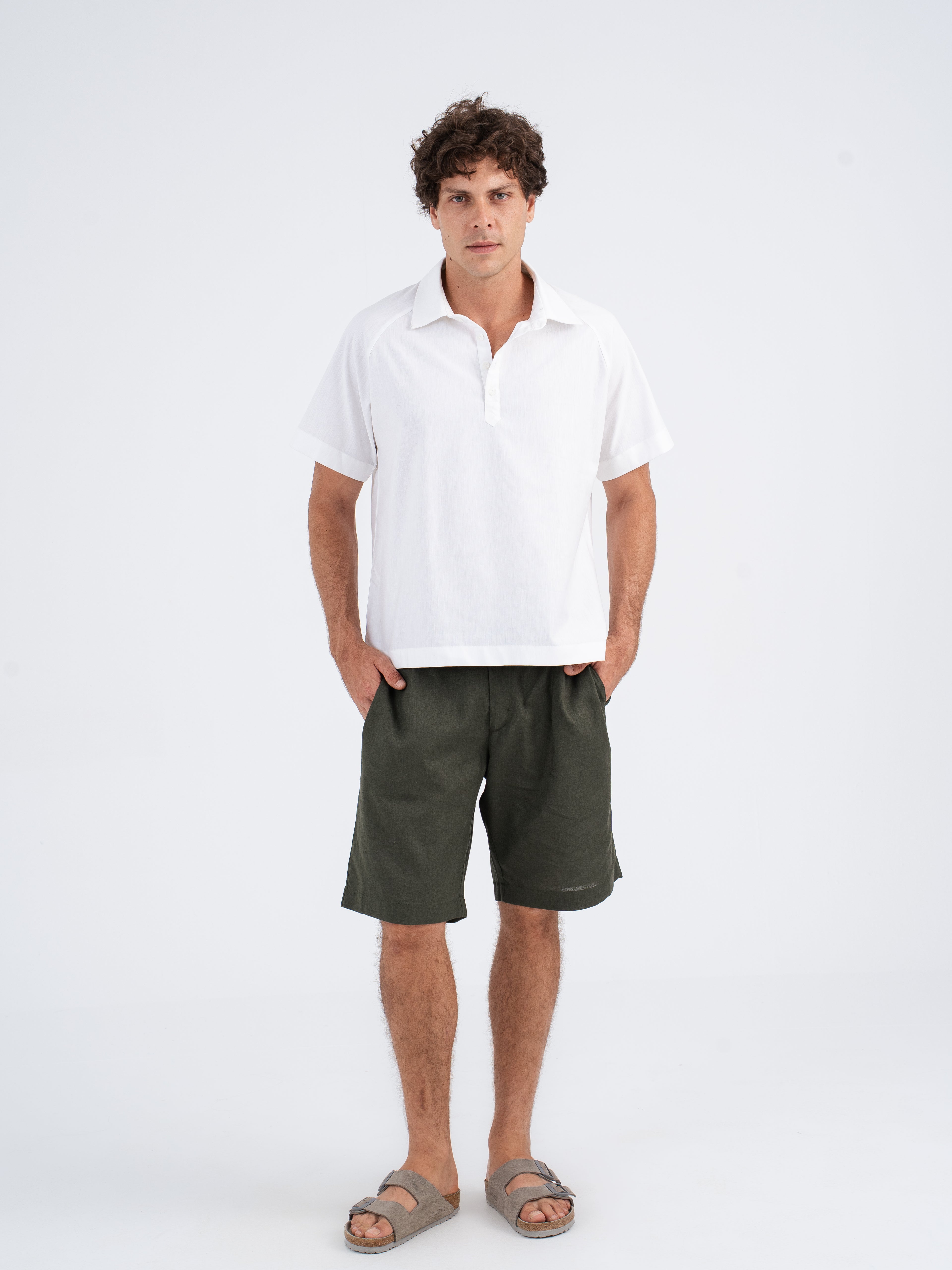 Kai Linen Polo in Pure Linen