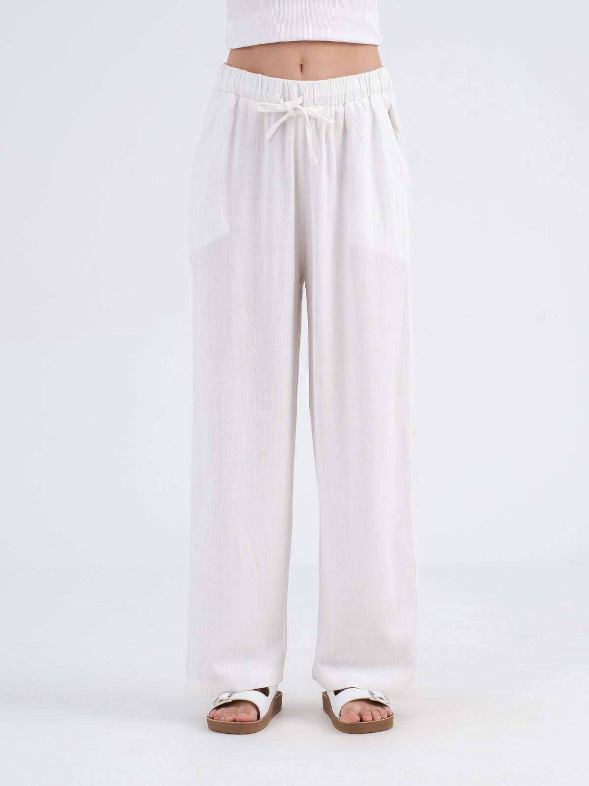 Valoria Straight Linen Pants