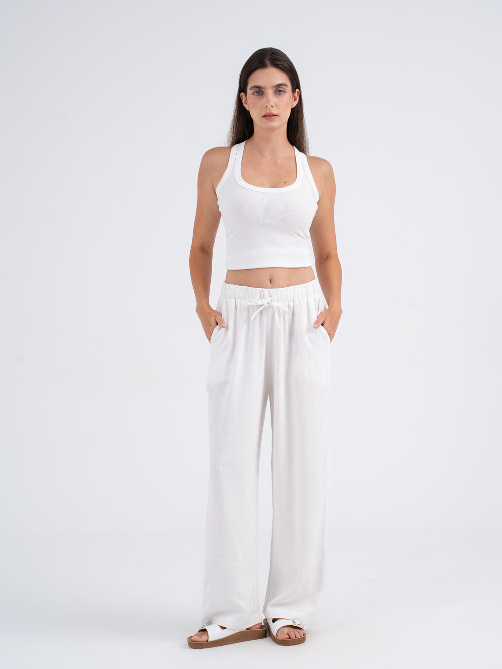 Valoria Straight Linen Pants