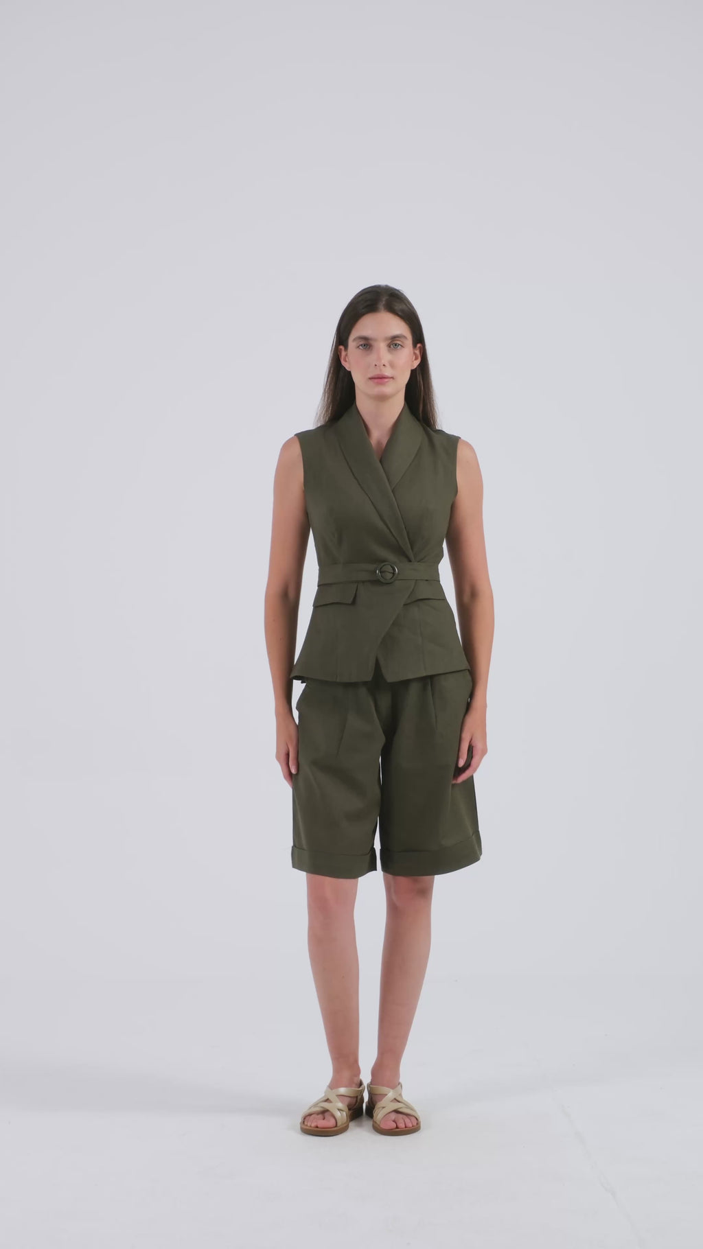 Sienna Wrap Linen Vest