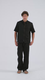 Nox Zip-up Linen Shirt
